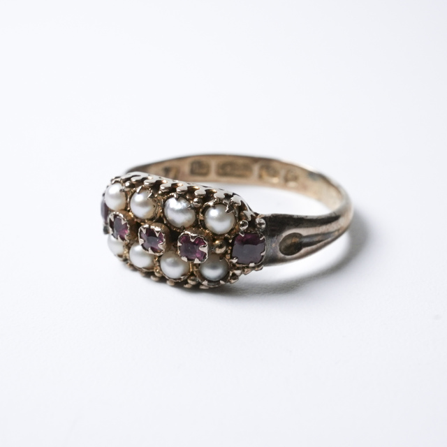 イギリス 1900年代 15Kゴールド ルビー アンティークジュエリー リング