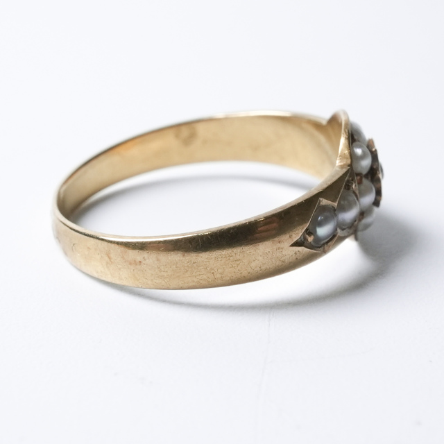 イギリス 1900年代 18Kゴールド ダイヤモンド アンティークジュエリー リング