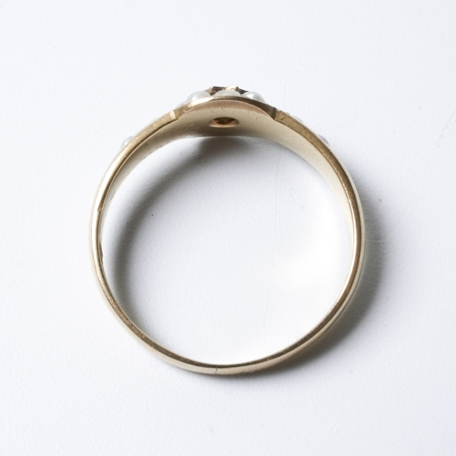 イギリス 1900年代 18Kゴールド ダイヤモンド アンティークジュエリー リング