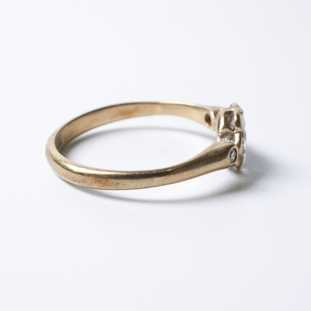 イギリス 1900年代 9Kゴールド サファイア アンティークジュエリー リング