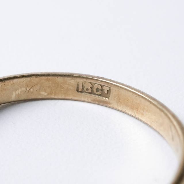 イギリス 1900年代 9Kゴールド サファイア アンティークジュエリー リング