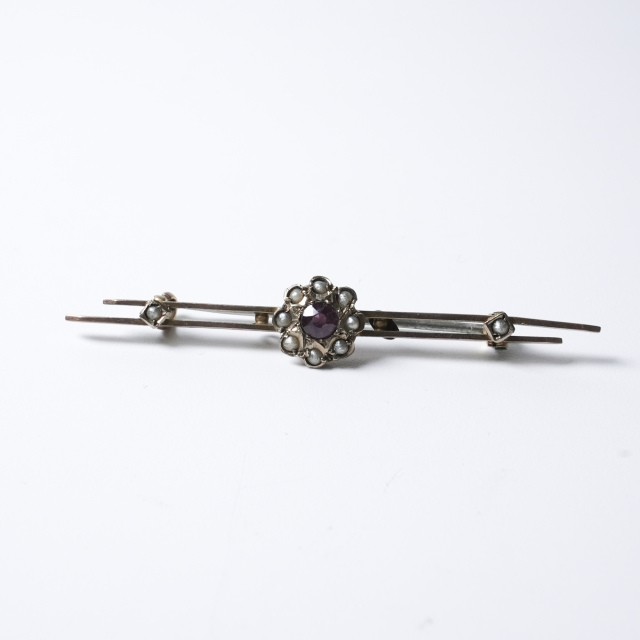 イギリス 1900年代 9Kゴールド アメジスト アンティークジュエリー