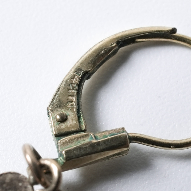 イギリス 1920年代 9Kゴールド カメオ アンティークジュエリー ピアス