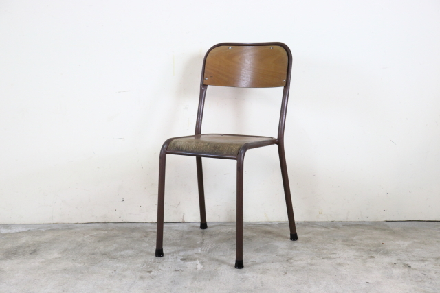 フランス　ヴィンテージ　スタッキングチェア　スクールチェア