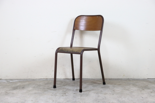 フランス　ヴィンテージ　スタッキングチェア　スクールチェア