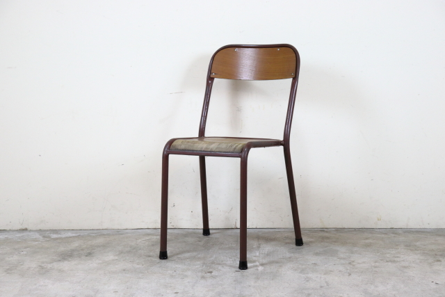 フランス　ヴィンテージ　スタッキングチェア　スクールチェア