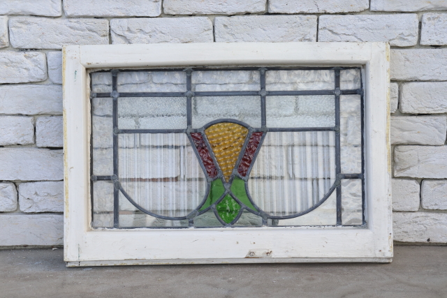 イギリス　アンティーク　ステンドグラス