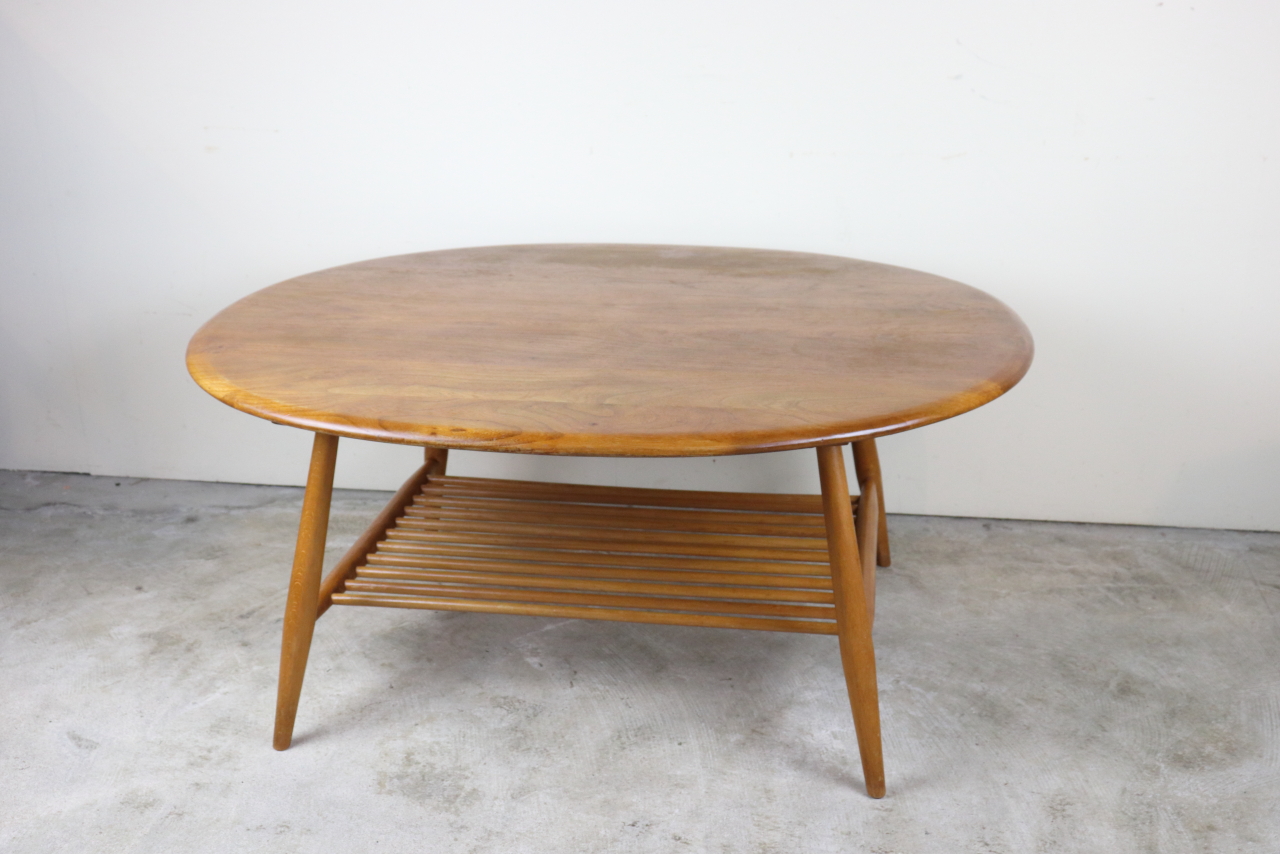 イギリス　アーコール　ercol　ラック付コーヒーテーブル