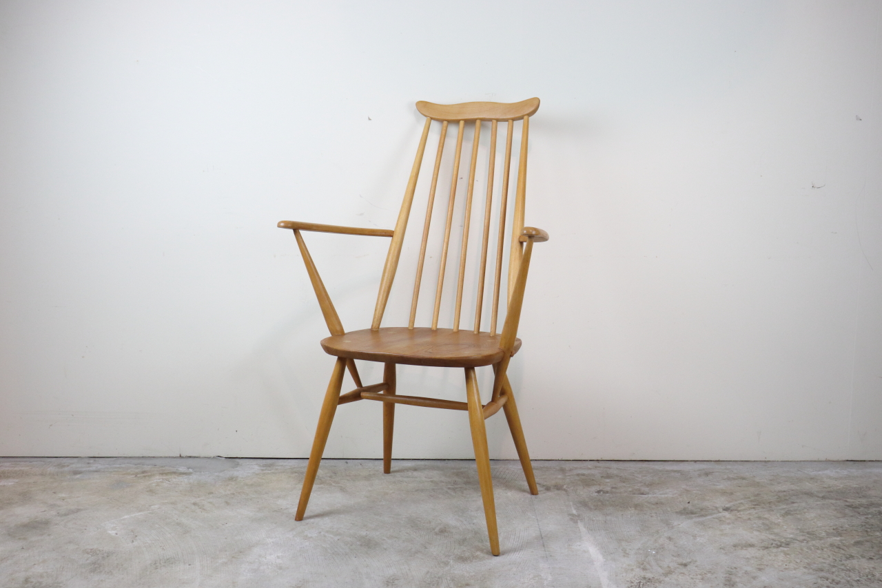 イギリス　アーコール ercol ゴールドスミスアームチェア  す29-11