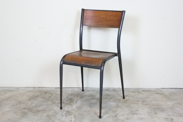 フランス　ヴィンテージ　スタッキングチェア　スクールチェア