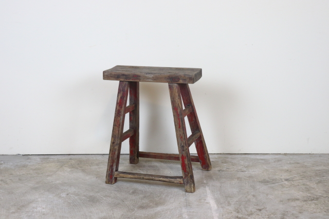 イギリス　ヴィンテージ　スツール　木製無垢