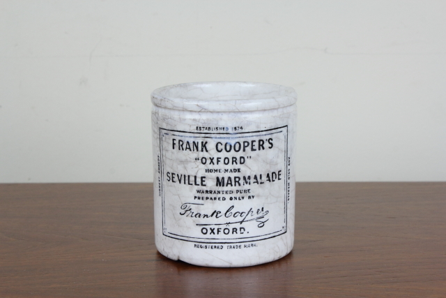 イギリス　アンティーク　マーマレードジャー　ボトル　陶器　