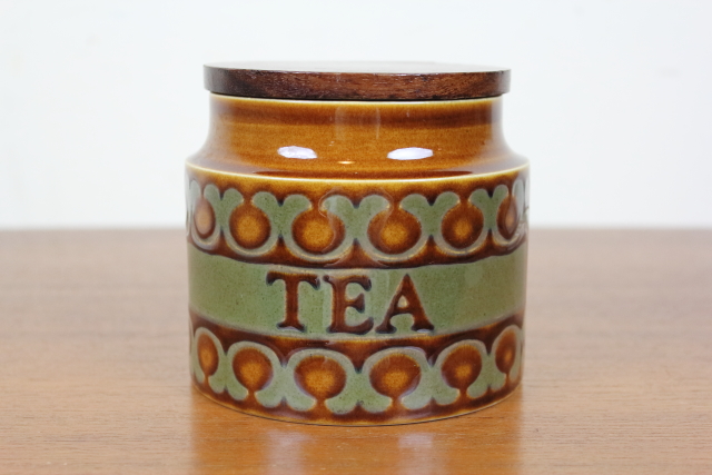 イギリス　ヴィンテージ　ホーンジー　HORNSEA　BRONTE　HEIRLOOM　キャニスター　紅茶