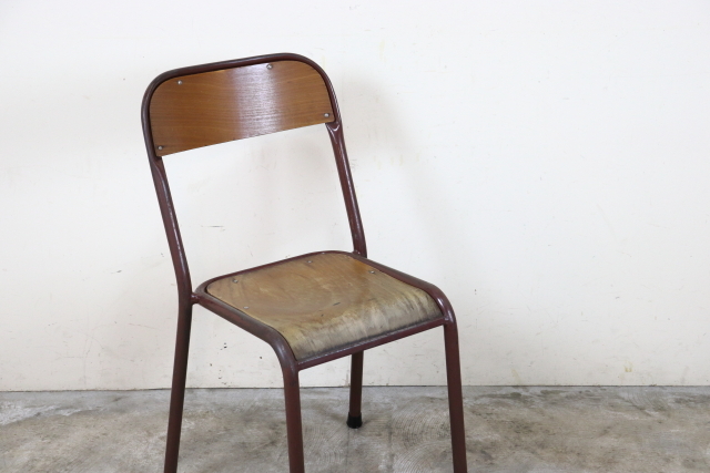 フランス　ヴィンテージ　スタッキングチェア　スクールチェア