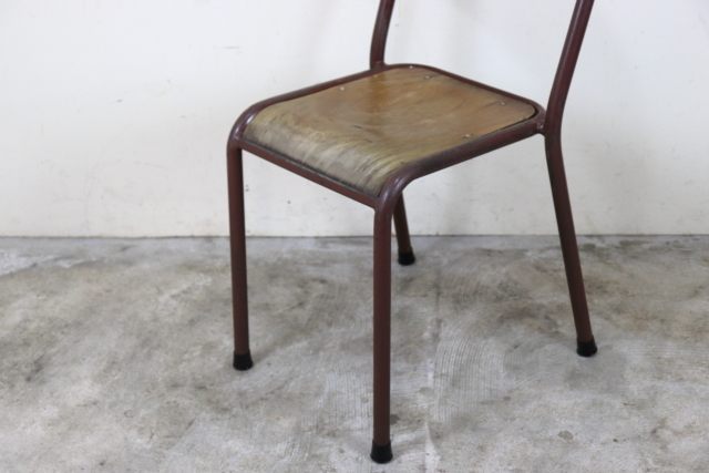 フランス　ヴィンテージ　スタッキングチェア　スクールチェア