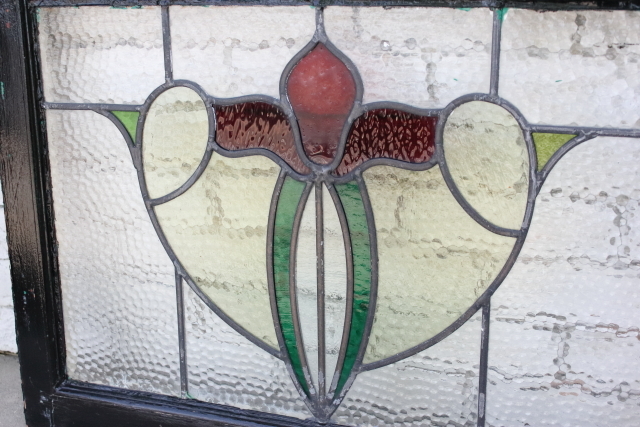 イギリス　アンティーク　ステンドグラス