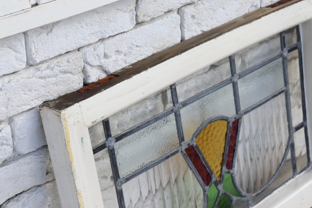 イギリス　アンティーク　ステンドグラス