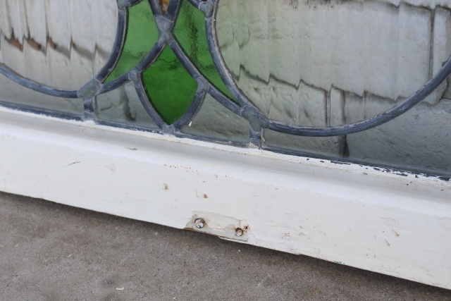 イギリス　アンティーク　ステンドグラス