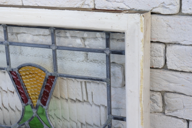 イギリス　アンティーク　ステンドグラス