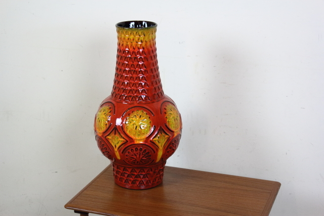 FAT-LAVA ファットラヴァ　西ドイツ　陶器　壺　花瓶　ヴィンテージ