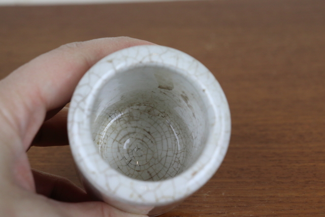 イギリス　アンティーク　フィッシュミートポット　陶器　花瓶　小物入れ　ペン立て　カトラリー立て