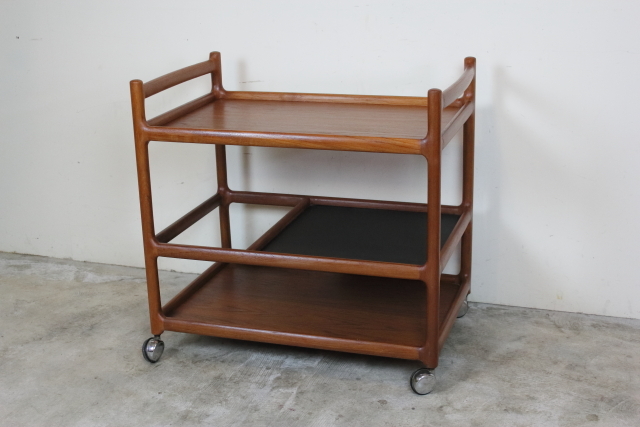 デンマーク SILKEBORG製 ヨハネスアンダーセン ワゴン キッチン 北欧 ヨハネス・アンダーセン（Johannes Andersen ） ワゴン