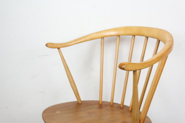 ercol　アーコール　カウホーンチェア　スモーカーズチェア　レア
