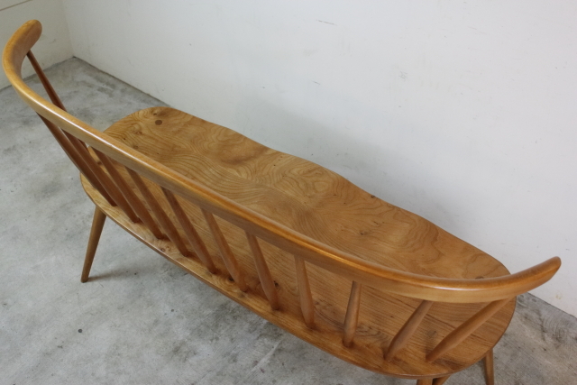 イギリス アーコール ercol ラブシート（ベンチ） レアタイプ お96-1