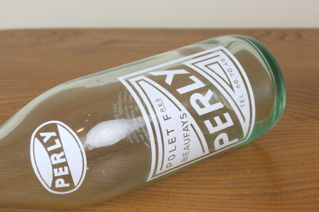 フランス ヴィンテージ レモネードボトル ガラス瓶 栓付き