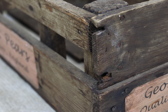 イギリス　アンティーク　木箱　ウッドボックス　収納ボックス　