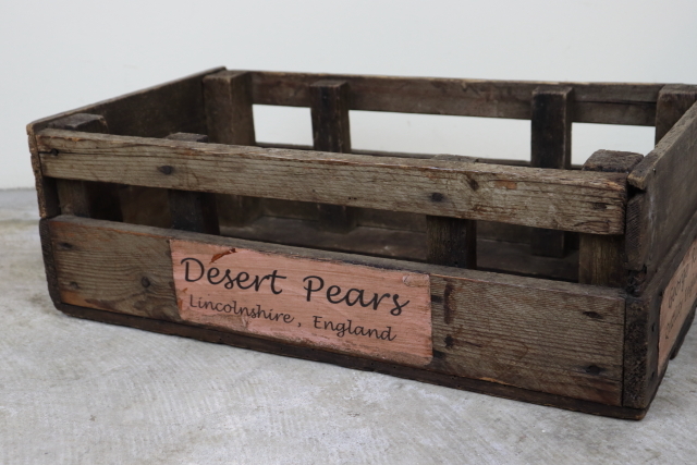 イギリス　アンティーク　木箱　ウッドボックス　収納ボックス　