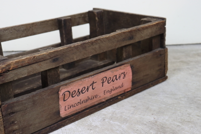 イギリス　アンティーク　木箱　ウッドボックス　収納ボックス　