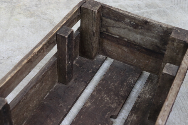 イギリス　アンティーク　木箱　ウッドボックス　収納ボックス　