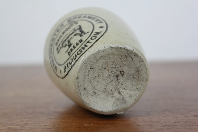 イギリスアンティーク　陶器ミルクボイラー イギリス アンティーク 陶器クリームポット2本セット/クリーム