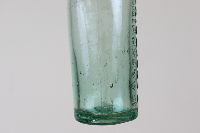 イギリス　アンティーク　ウスターソース　ガラス瓶　一輪挿し