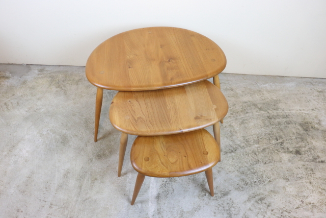 ercol アーコール　ネストテーブル　コーヒーテーブル　サイドテーブル　ヴィンテージ　イギリス