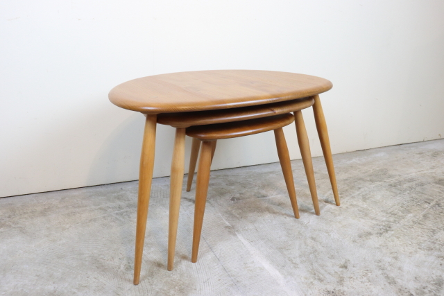 ercol アーコール　ネストテーブル　コーヒーテーブル　サイドテーブル　ヴィンテージ　イギリス