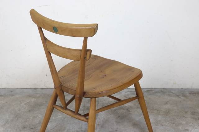 ercol　アーコール　スタッキングチェア　グリーンドット　レア