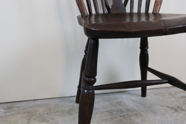 イギリス　アンティーク　ホイルバックチェア　ウィンザーチェア　ダイニングチェア