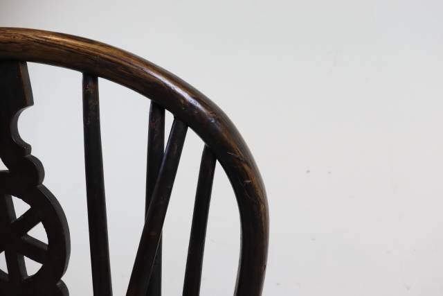 イギリス　アンティーク　ホイルバックチェア　ウィンザーチェア　ダイニングチェア