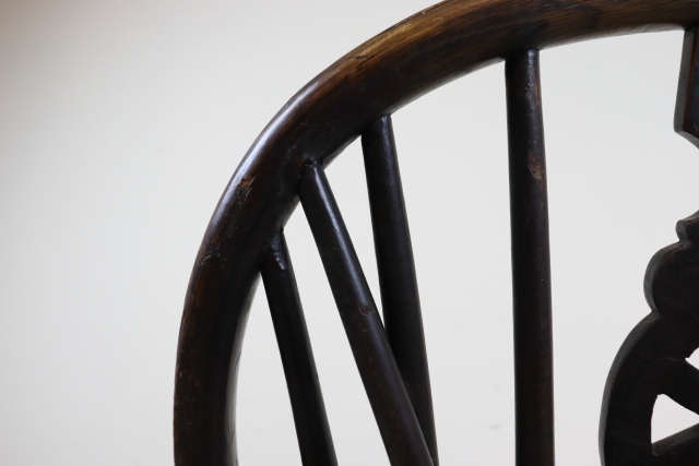 イギリス　アンティーク　ホイルバックチェア　ウィンザーチェア　ダイニングチェア