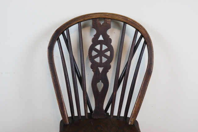 イギリス　アンティーク　ホイルバックチェア　ウィンザーチェア　ダイニングチェア