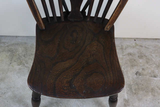 イギリス　アンティーク　ホイルバックチェア　ウィンザーチェア　ダイニングチェア