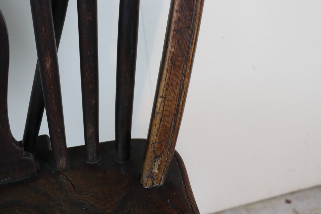 イギリス　アンティーク　ホイルバックチェア　ウィンザーチェア　ダイニングチェア