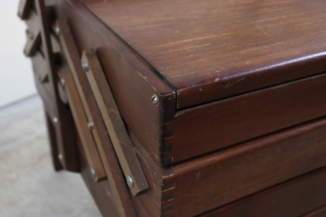 イギリス　ヴィンテージ　ソーイングボックス　アンティーク