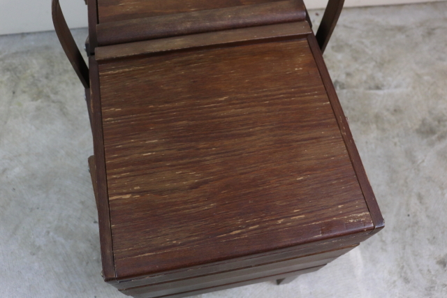 イギリス　ヴィンテージ　ソーイングボックス　アンティーク