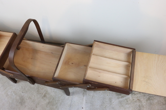 イギリス　ヴィンテージ　ソーイングボックス　アンティーク