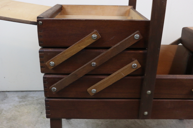 イギリス　ヴィンテージ　ソーイングボックス　アンティーク