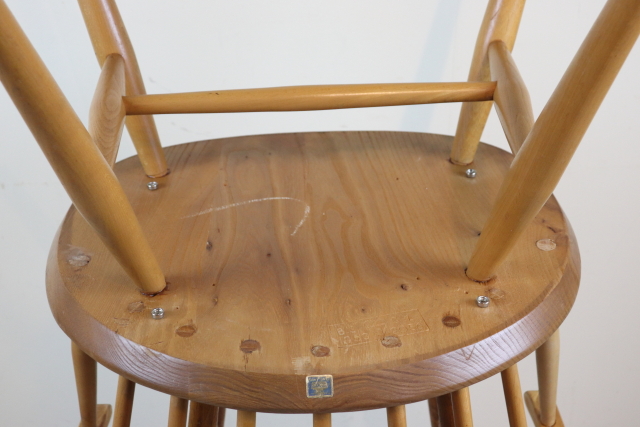 ercol　アーコール　カウホーンチェア　スモーカーズチェア　イギリス　ヴィンテージ