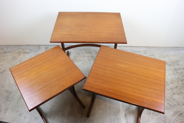 イギリス　ジープラン　G-PLAN　ネストテーブル　チーク　ヴィンテージ